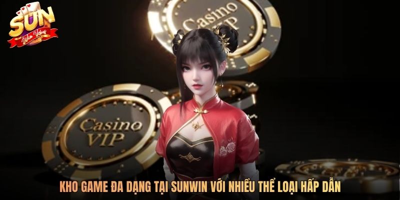 Kho game đa dạng tại Sunwin với nhiều thể loại hấp dẫn